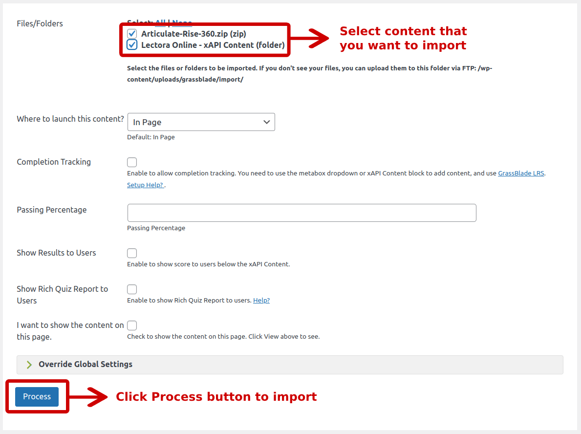Bulk Import
