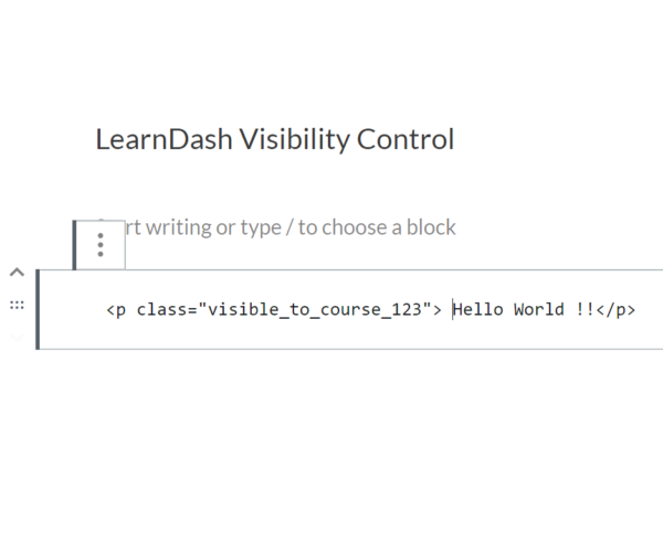 LearnDash Visibility Control