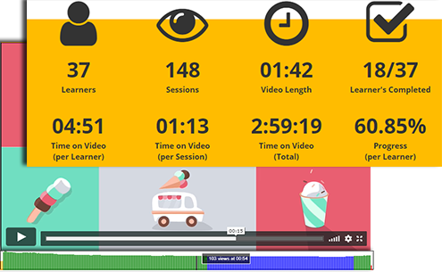 User activity overview on video content