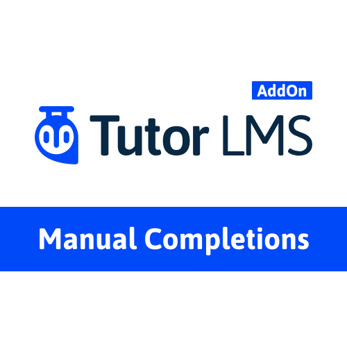 Manual Completion for Tutor LMS plugin logo