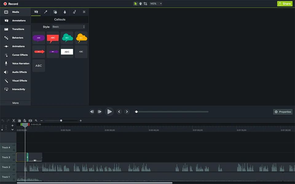 Camtasia Screenshot