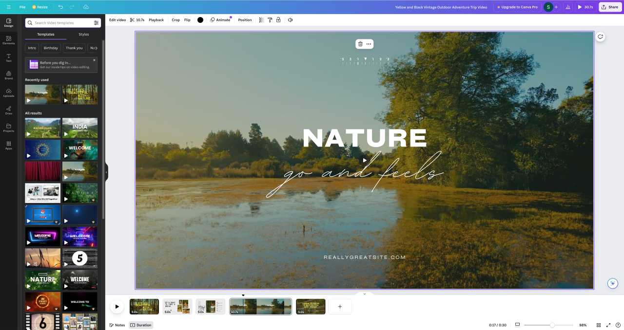 canva video editor