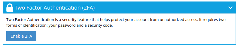 Two Factor Authentication