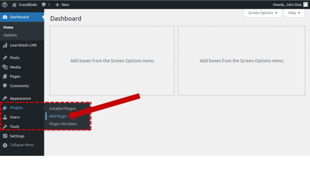 Add Plugin Menu