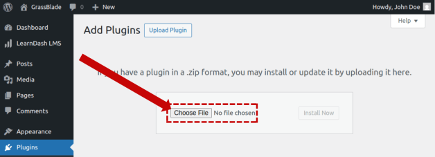 Choose File Button